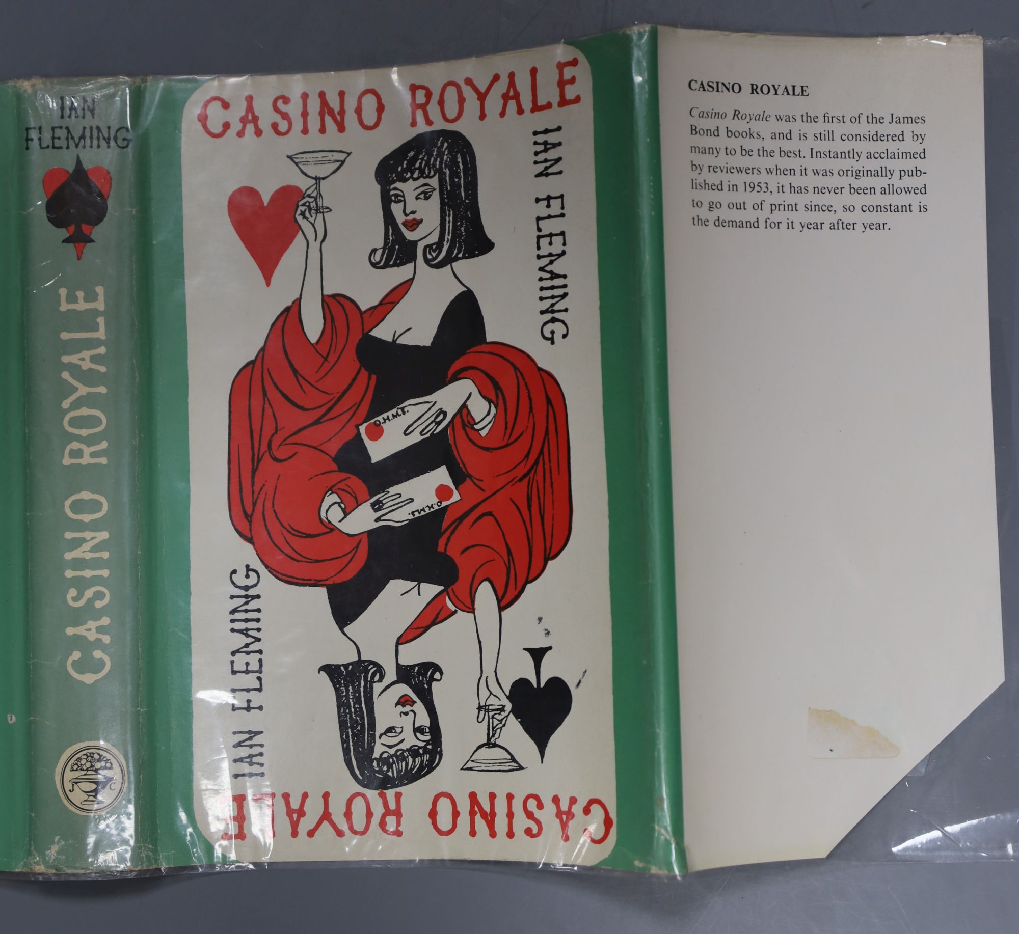Fleming, Ian - Casino Royale, 4th printing, original cloth, re-issued, 1957